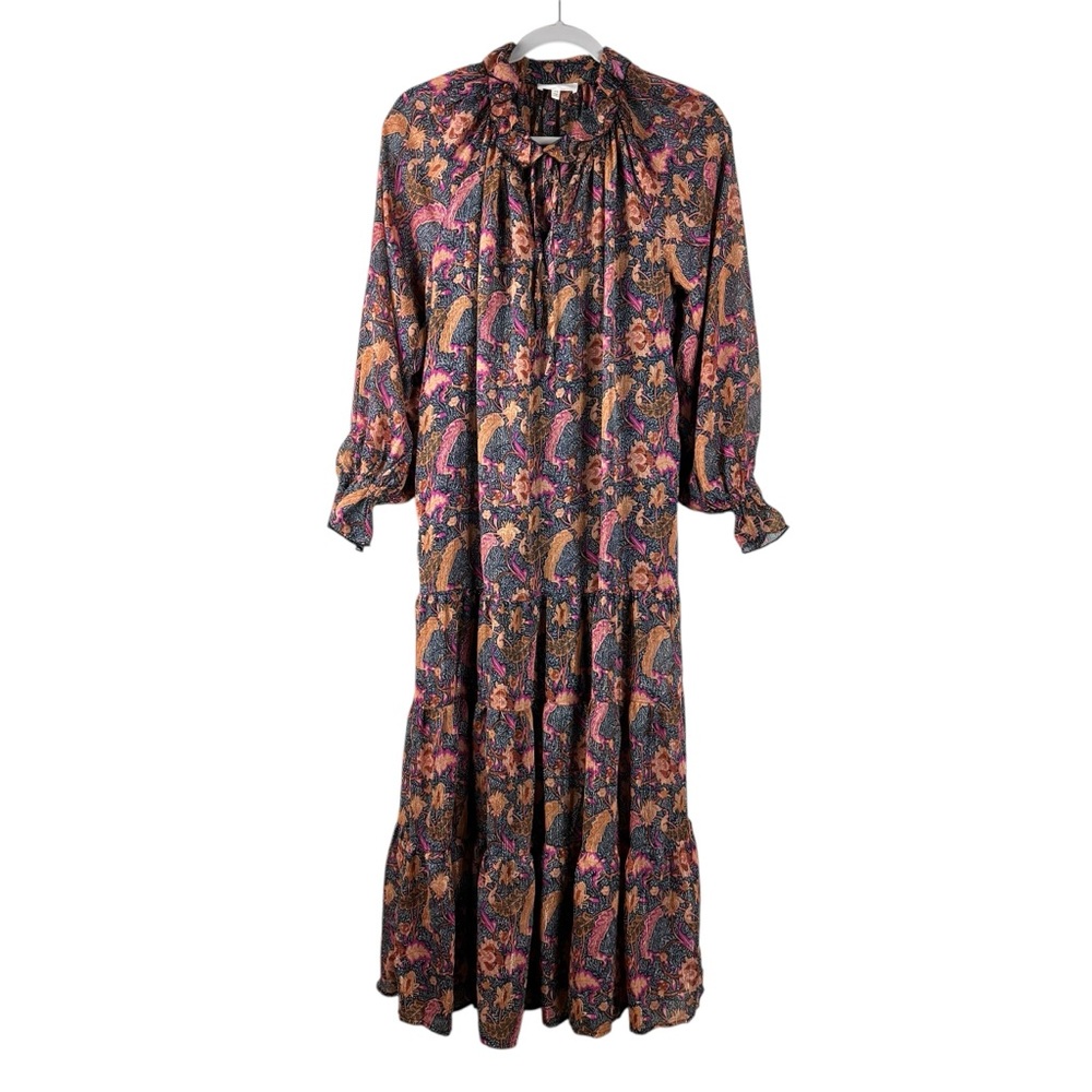 MELLODAY Multicolor Floral Long Sleeve Dress XS